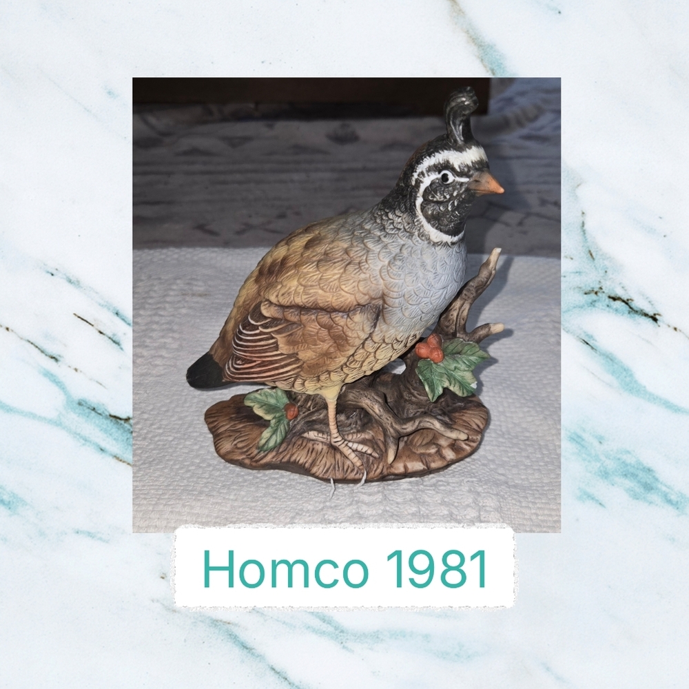 Homco Quail Figurine
